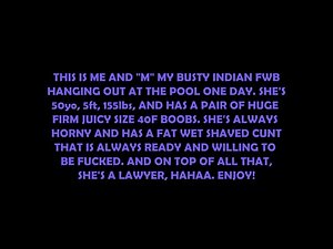 Me and My BUSTY 50yo Desi Aunty FWB At The Pool