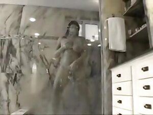 Perfect curvy nude bhabi shows her jugs in the shower