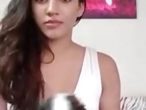 Slut doing seflies and dancing