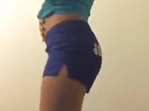 Brunette college girl selfie