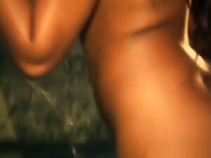 Dirty Indian Babe Becomes Clean In The River