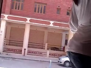 My Gf's desi ass candid..Indian curvy ass voyeur