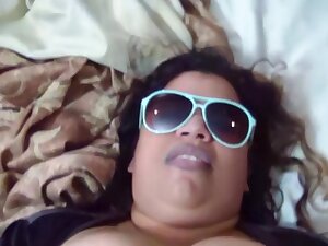 Thick mature latina gets creampie after taboo sex